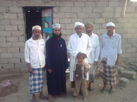 Shaykh Qasim with his family and guest
